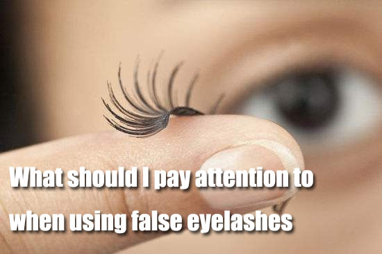 using false lashes
